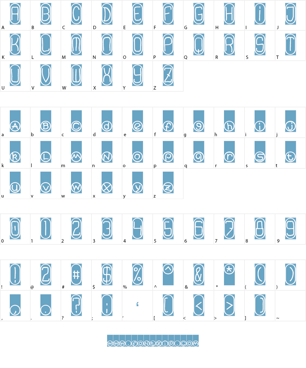 TPF Vacuous Font Character